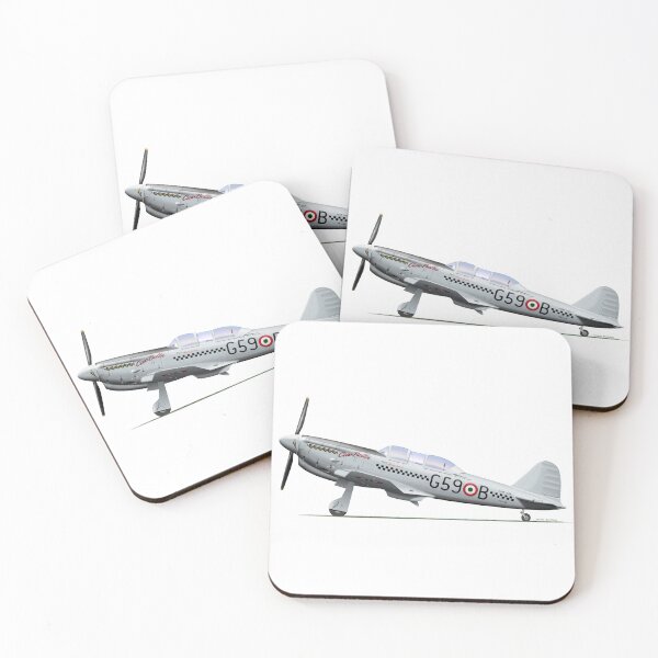 Item preview, FIAT G.59B VH-LIX ZUCCOLI designed and sold by Grubby Fingers Aircraft Illustration.