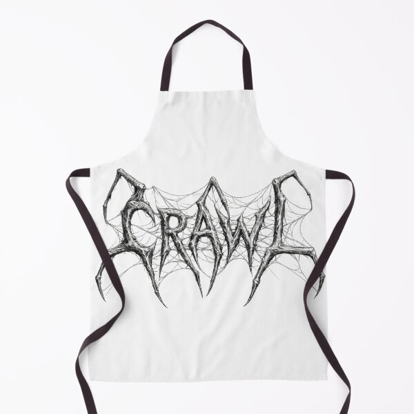 Item preview, Crawl Spiderweb Death Metal Typography Gothic T-Shirt designed and sold by etuvibes.