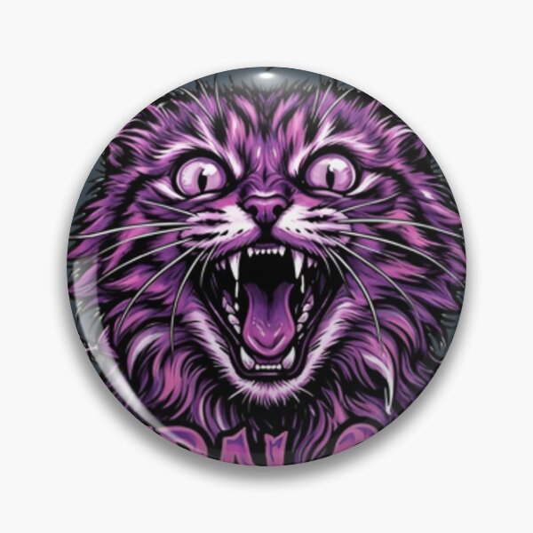 Item preview, Feral Cat Vibes Funny Cat Meme Sticker & Shirt designed and sold by ZyxDes.
