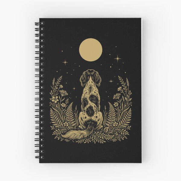 Item preview, Small Munsterlander Pointer Moon Night Flower Minimalist Boho Dog Lover designed and sold by DoodleTortle.