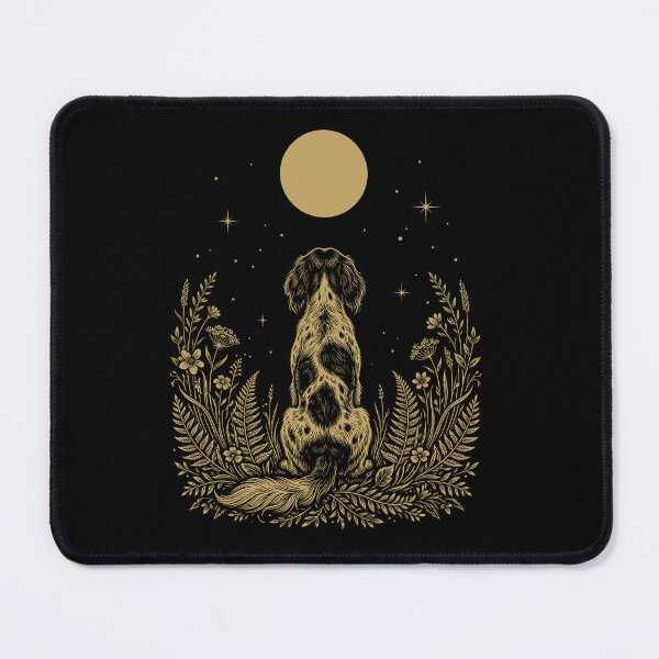 Item preview, Small Munsterlander Pointer Moon Night Flower Minimalist Boho Dog Lover designed and sold by DoodleTortle.