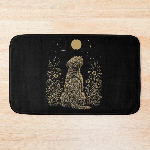Item preview, Soft Coated Wheaten Terrier Moon Night Flower Minimalist Boho Dog Lover designed and sold by DoodleTortle.