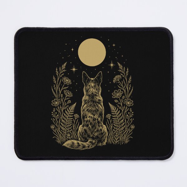 Item preview, Texas Heeler Moon Night Flower Minimalist Boho Dog Lover designed and sold by DoodleTortle.