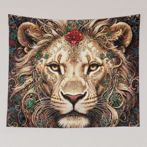 Item preview, Ornamental lion's head with Baroque elegance designed and sold by WonderPiks.