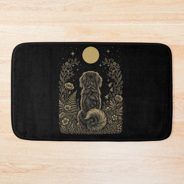 Item preview, Tibetan Spaniel Moon Night Flower Minimalist Boho Dog Lover designed and sold by DoodleTortle.