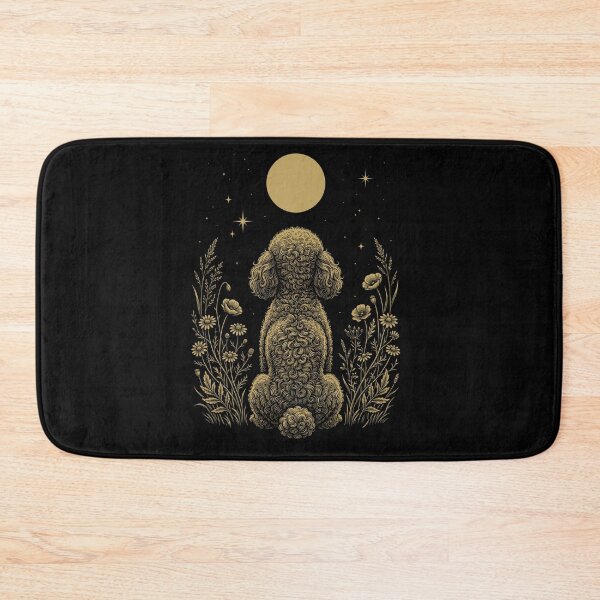 Item preview, Toy Poodle Moon Night Flower Minimalist Boho Dog Lover designed and sold by DoodleTortle.