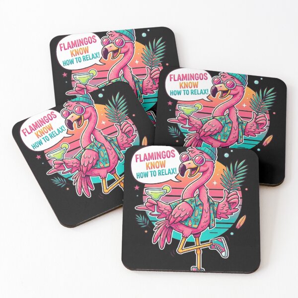 Item preview, Summer Party Flamingo with Cocktail designed and sold by CozyAStudio.