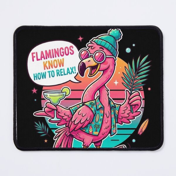 Item preview, Summer Party Flamingo with Cocktail designed and sold by CozyAStudio.