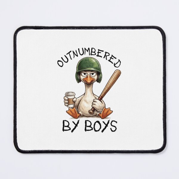 Item preview, Outnumbered By Boys Funny Goose With Baseball designed and sold by Randomera.