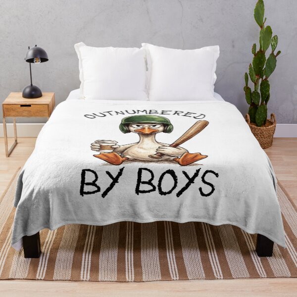 Item preview, Outnumbered By Boys Funny Goose With Baseball designed and sold by Randomera.