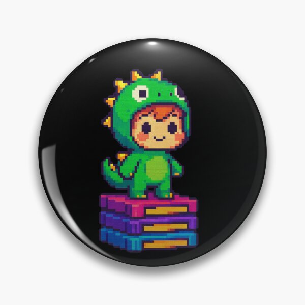 Item preview, Baby Dinosaur Pixel Art designed and sold by BhadzCheetah.
