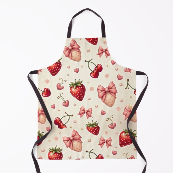 Item preview, Pastel Coquette Strawberry Dream Pattern designed and sold by InkspiredCreation.