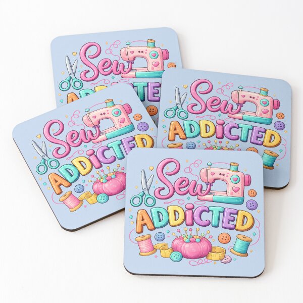 Item preview, Sew Addicted Cute Sewing Machine Craft Lover Design designed and sold by blankTeeShirt.