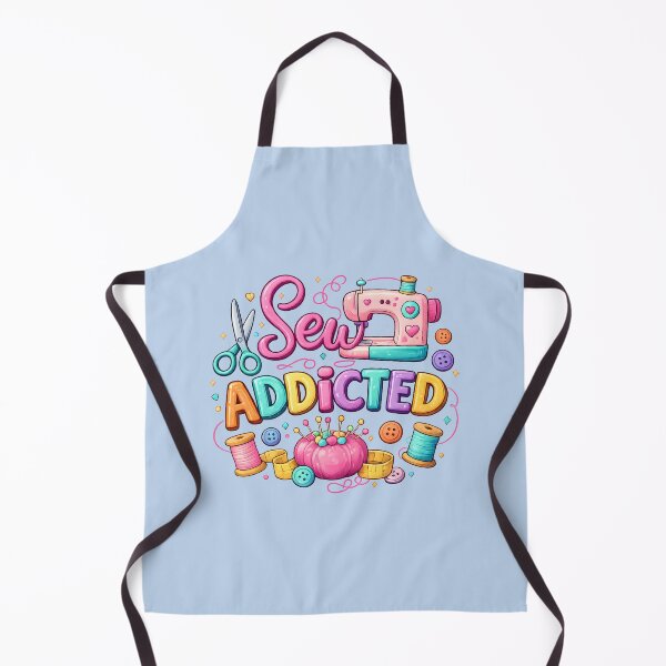 Item preview, Sew Addicted Cute Sewing Machine Craft Lover Design designed and sold by blankTeeShirt.