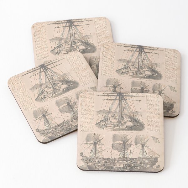 Item preview, Warship Cross Section | Nautical Art designed and sold by GammaRay.