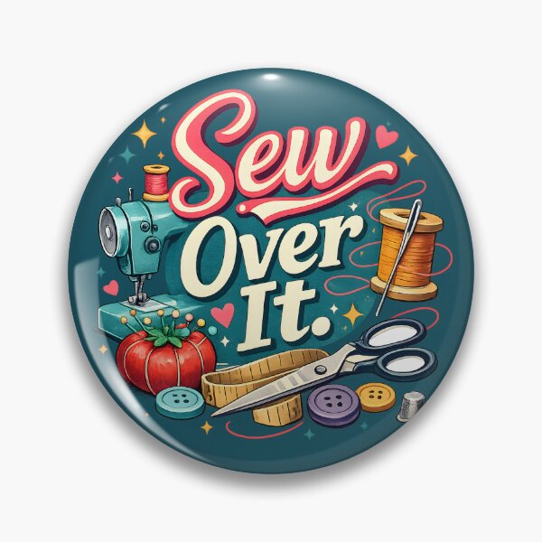 Item preview, Sew Over It – Cute Retro Sewing Machine Craft Design designed and sold by blankTeeShirt.