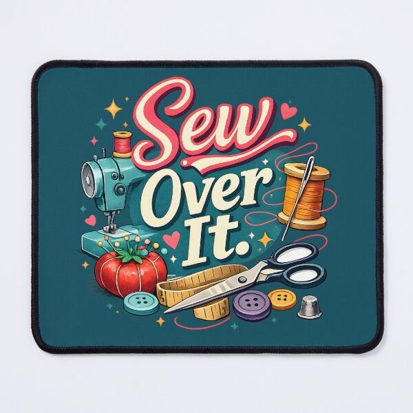 Item preview, Sew Over It – Cute Retro Sewing Machine Craft Design designed and sold by blankTeeShirt.