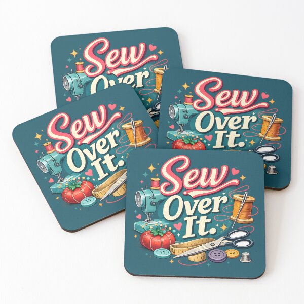 Item preview, Sew Over It – Cute Retro Sewing Machine Craft Design designed and sold by blankTeeShirt.