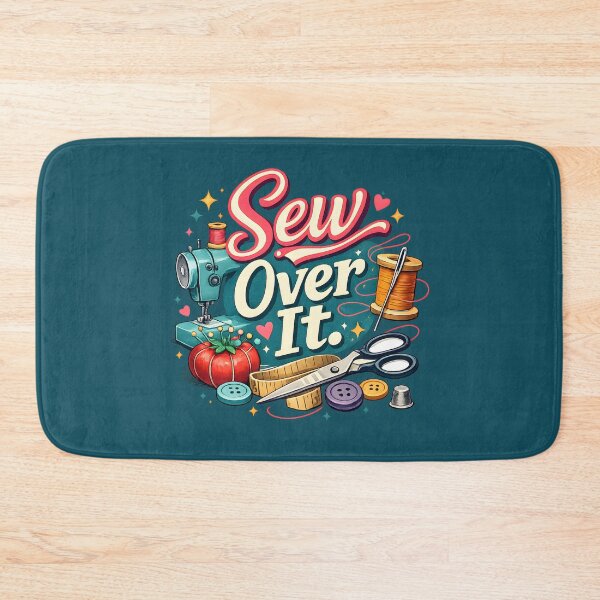Item preview, Sew Over It – Cute Retro Sewing Machine Craft Design designed and sold by blankTeeShirt.