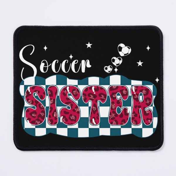 Item preview, Soccer Sister Checkered Leopard Graphic designed and sold by LarryMBrown.