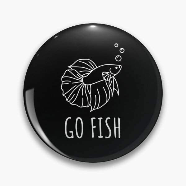 Item preview, Minimalist Betta Fish Art - Funny Go Fish Pun Design designed and sold by haitrieuic96.