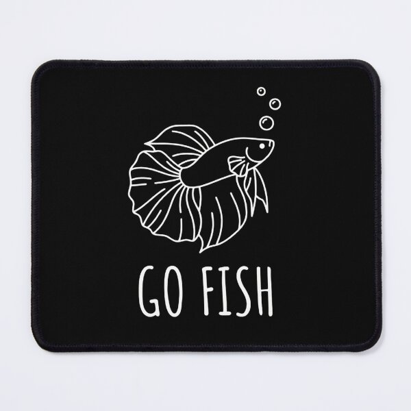 Item preview, Minimalist Betta Fish Art - Funny Go Fish Pun Design designed and sold by haitrieuic96.