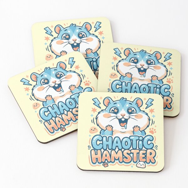 Item preview, Chaotic Hamster Cute Meme Sticker & Funny Shirt designed and sold by ZyxDes.