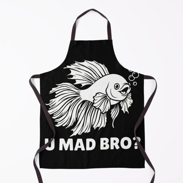 Item preview, Funny Betta Fish U Mad Bro Siamese Fighting Fish Art designed and sold by haitrieuic96.