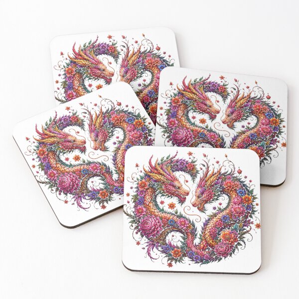 Item preview, Floral Dragons designed and sold by Art That Blooms.