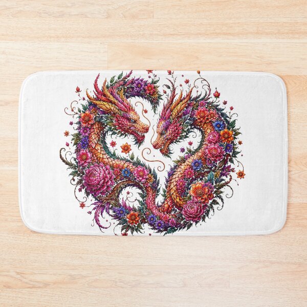 Item preview, Floral Dragons designed and sold by Art That Blooms.