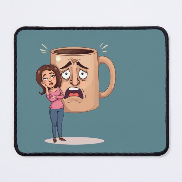Item preview, A tired woman with a large cup designed and sold by Art70shop.