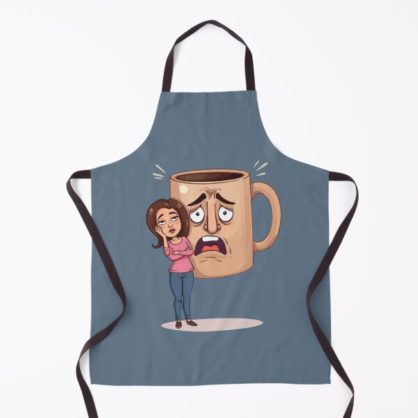 Item preview, A tired woman with a large cup designed and sold by Art70shop.