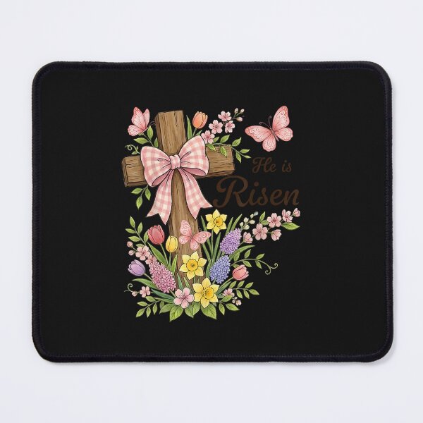 Item preview, Christian He Is Risen Floral Cross Religious Easter T Shirt designed and sold by hangoxinhxan.