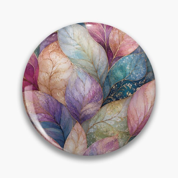 Item preview, Beautiful leaves pattern blue and purple  designed and sold by Heaven1111.