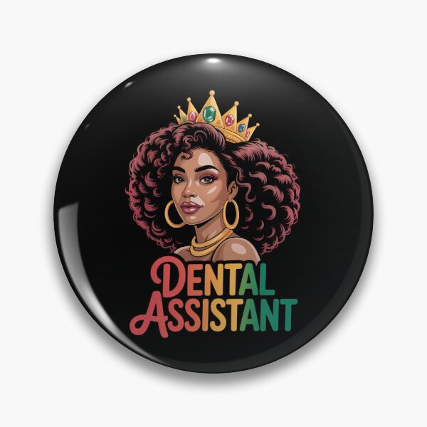 Item preview, Dental Assistant Costume Black Afro Woman Wearing Crown designed and sold by SapfireStuArt.