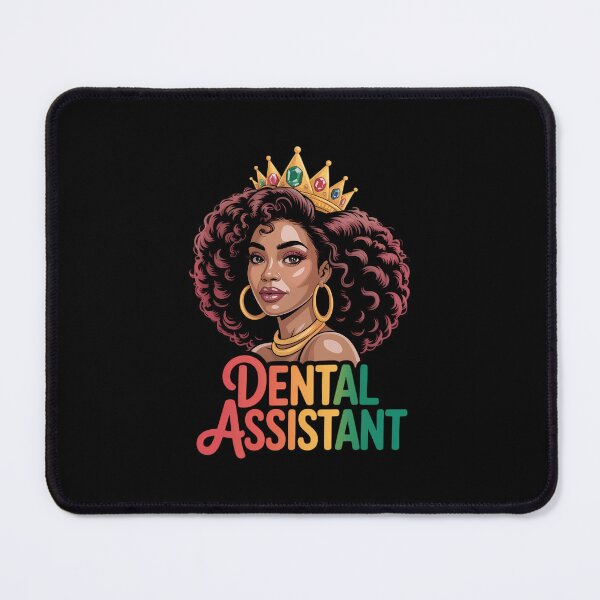 Item preview, Dental Assistant Costume Black Afro Woman Wearing Crown designed and sold by SapfireStuArt.