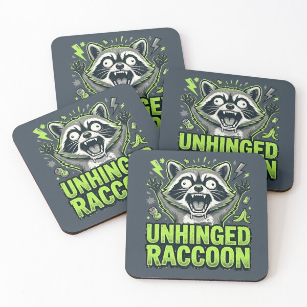 Item preview, Unhinged Raccoon Funny Trash Panda Meme Shirt designed and sold by ZyxDes.