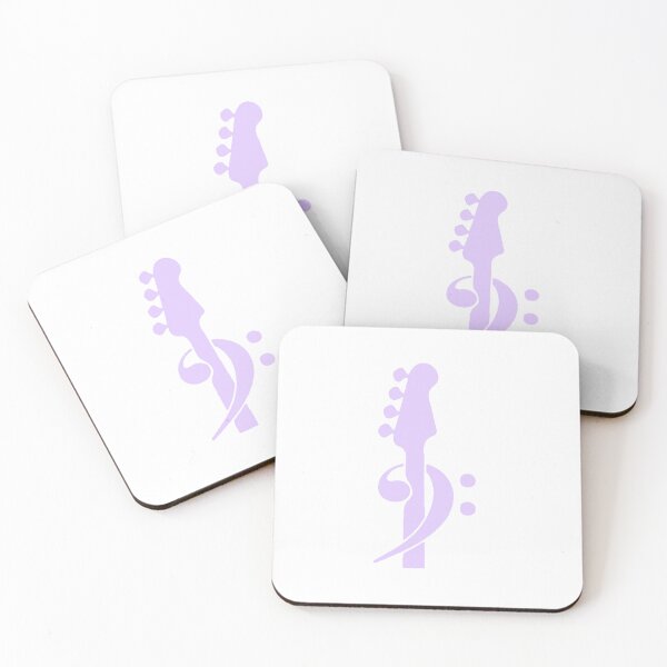 Item preview, Bass Clef Bass Neck Lavender designed and sold by Ukulaliens.