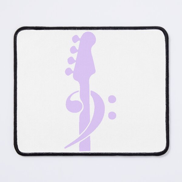 Item preview, Bass Clef Bass Neck Lavender designed and sold by Ukulaliens.