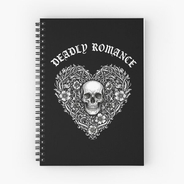 Item preview, Deadly Romance Shirt | Gothic Skull Heart Tee | Dark Floral Skeleton Love Design designed and sold by printedartgoods.