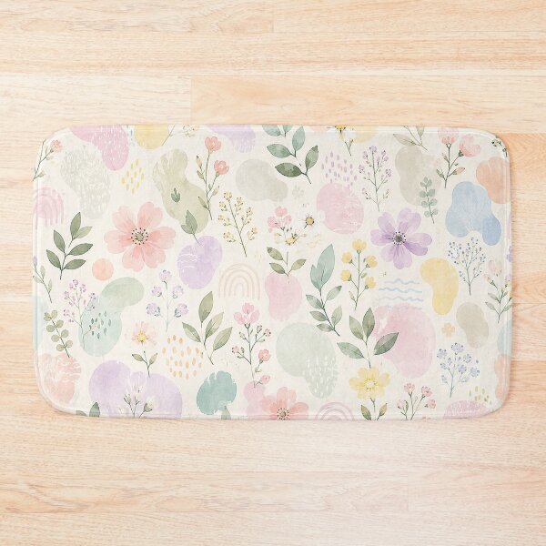 Item preview, Spring Pastel Abstract Floral Seamless Pattern | Soft Botanical Watercolor Tile | Feminine Boho Wallpaper & Fabric Design designed and sold by AnimalAirtistry.