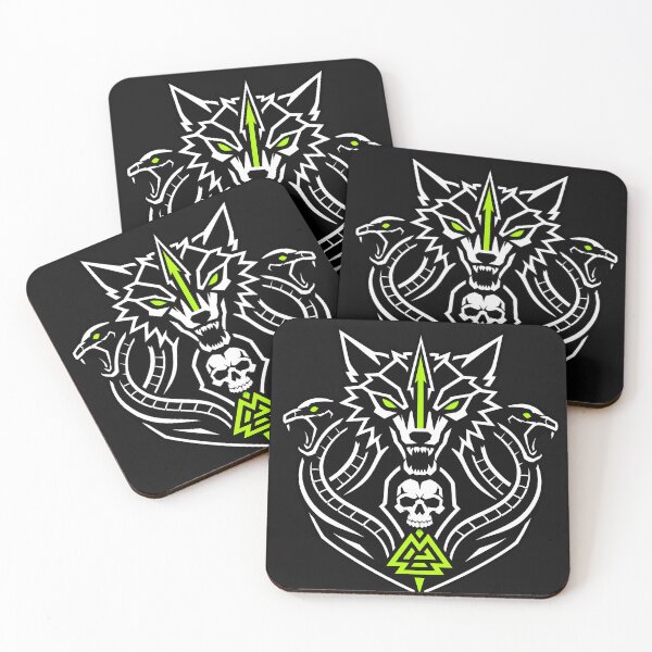 Item preview, "Neon Fenrir Sigil – Children of Loki Logo" designed and sold by Umbra666.
