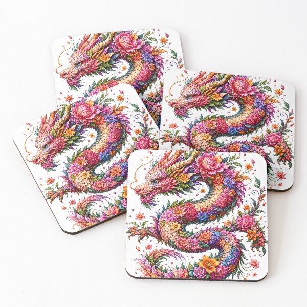 Item preview, Floral Dragon designed and sold by Art That Blooms.