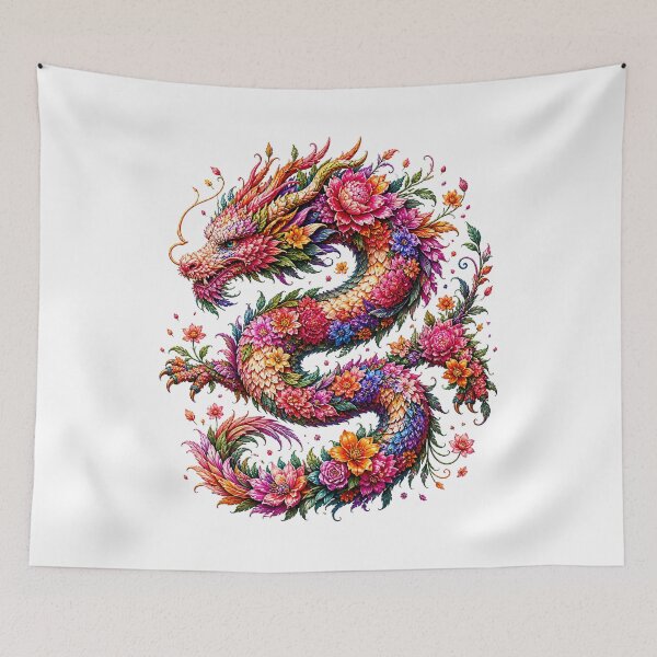 Item preview, Floral Dragon designed and sold by Art That Blooms.