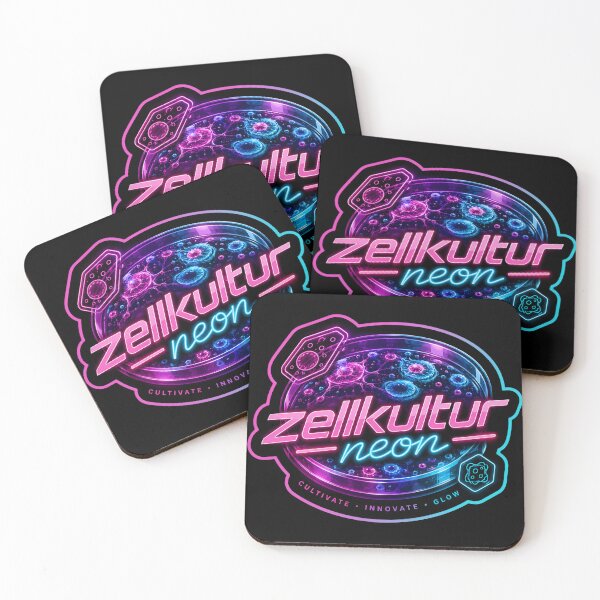 Item preview, Zellkultur Neon Cyberpunk Logo | Futuristic Biotech Synthwave Design designed and sold by Bhaskar Digital Art.