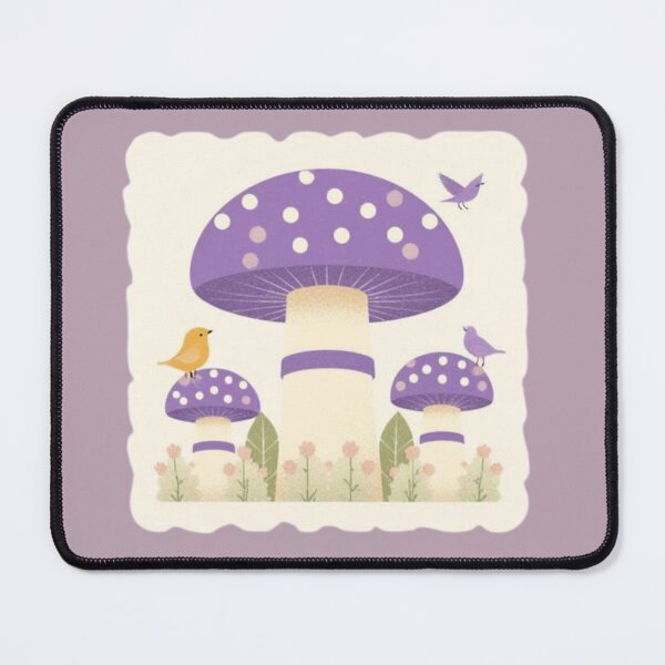 Item preview, Purple Mushroom Birds designed and sold by mellow-koko.