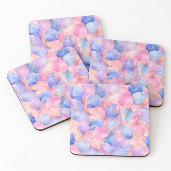 Item preview, Beautiful leaves pattern blue ,pink and purple  designed and sold by Heaven1111.