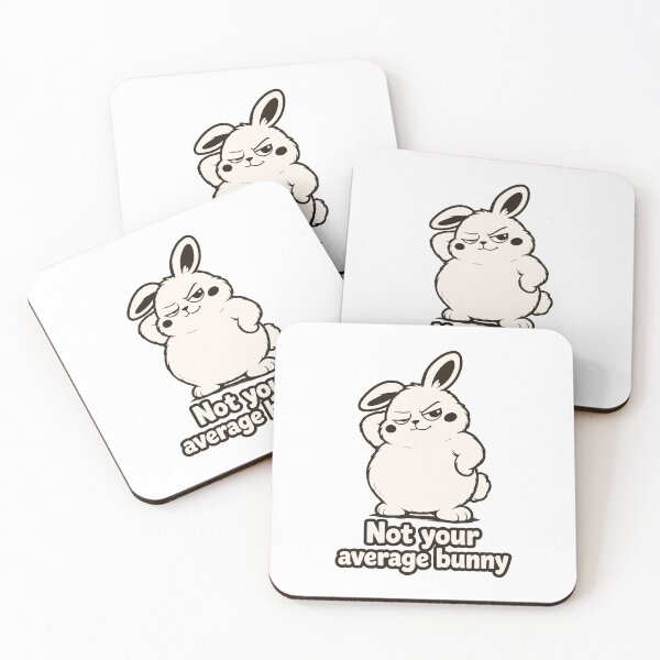 Item preview, Not Your Average Bunny. Sassy Rabbit Individualist. Unique Personality Quote designed and sold by MalisoStickers.