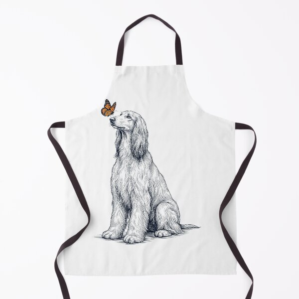 Item preview, Vintage Afghan Hound with Butterfly Dog Lover designed and sold by DoodleTortle.