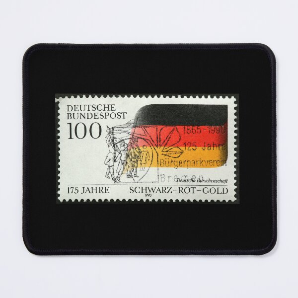 Item preview, Vintage German Stamp 175 Years Schwarz Rot Gold 1990 designed and sold by AVNGR-Design.